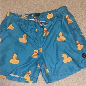 Rubber ducks swim trucks